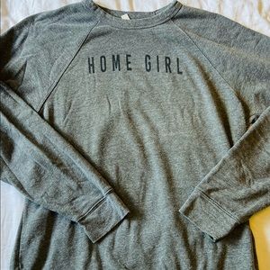 Home Girl grey crew sweatshirt